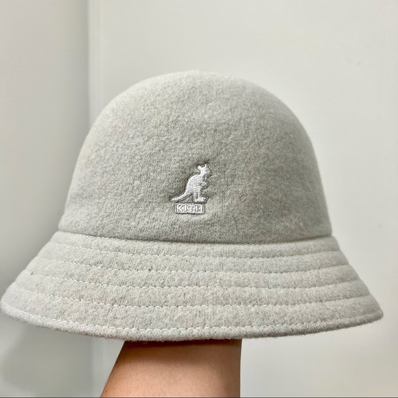 KITH x Kangol grey bucket hat - unisex Large size - hallow gray color - Picture 3 of 7